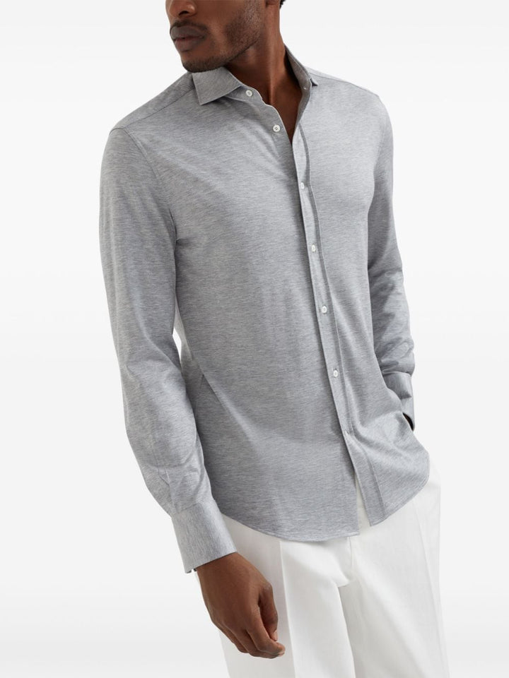 Brunello Cucinelli Shirts Light Grey