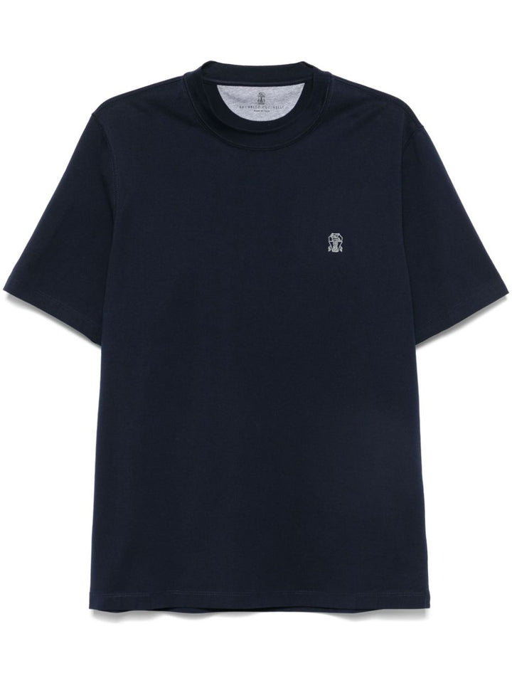 Brunello Cucinelli T-shirts and Polos Blue