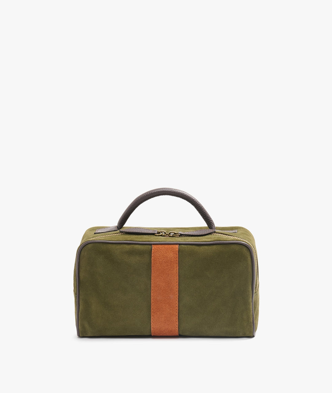 My Style Bags Berkeley Twin Deluxe Toiletry Travel Bag in Green/Orange Stripe for Men