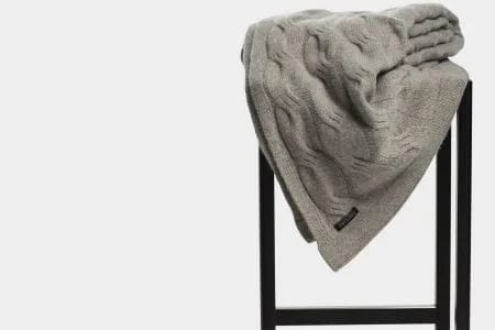 Bemboka Cashmere Throws 120x200cm Mocha Bemboka Chunky Cable Italian Cashmere Throws - Pre-Shrunk Brand