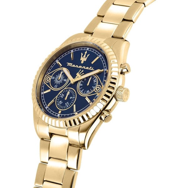 Maserati Chronograph Watches Maserati Competizione 43mm Multifunction Gold Chronograph Maserati Competizione I Men's Watch I 43mm Gold Chronograph Sport Luxe Brand