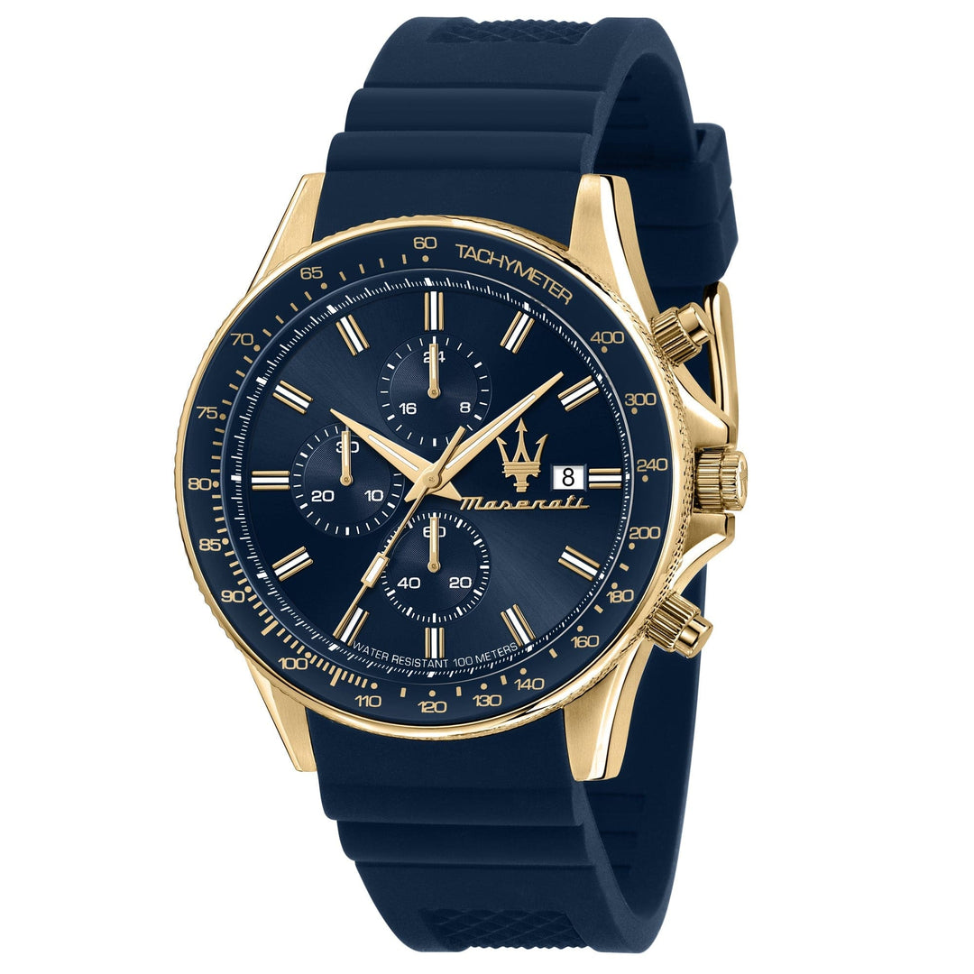 Maserati Chronograph Watches Maserati Sfida 44mm Blue Gold Chronograph Watch Maserati Sfida 44mm Blue Gold Chronograph Watch Brand