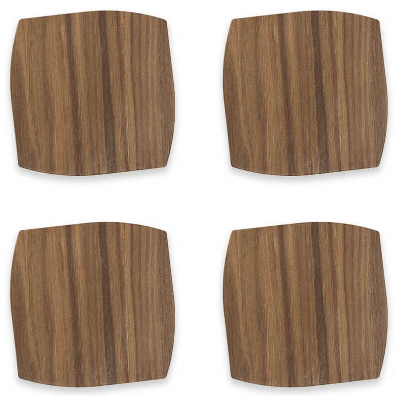 Lignis Coaster Lignis Portofino Coaster Set Of 4, Walnut Brand