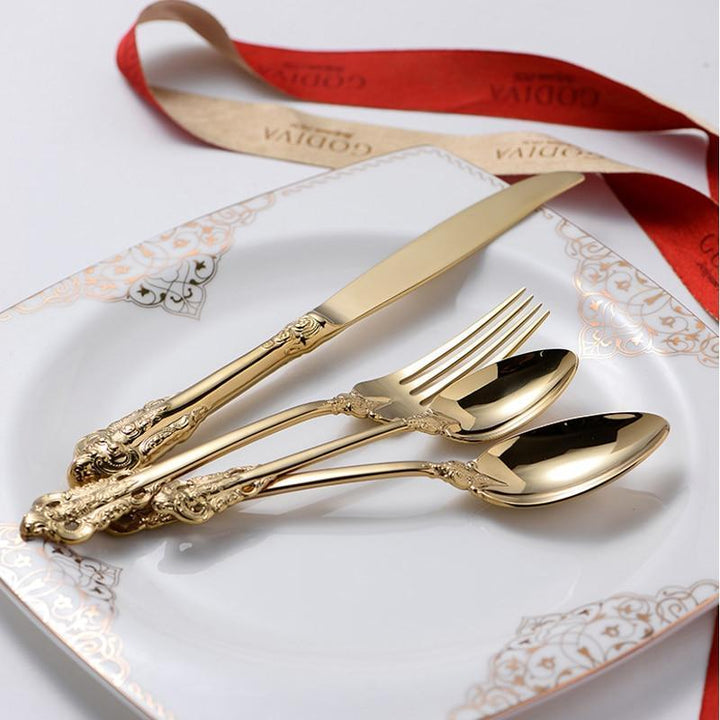 Harriet Cutlery Cutlery set 24pcs Harriett Gold Cutlery Set 18Pcs Brand