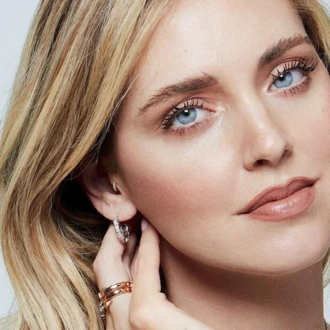 Chiara Ferragni Earrings Chiara Ferragni Diamond Heart White Tri-stone Earrings Brand