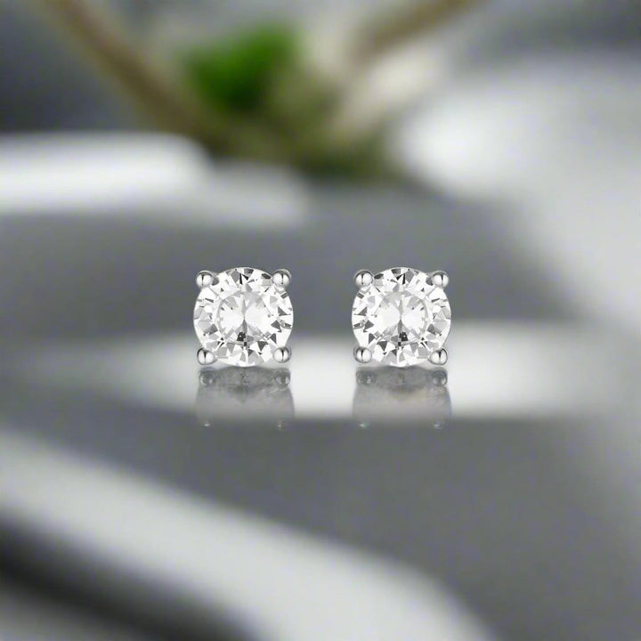 Georgini Earrings Georgini Gold Moissanite Studs 1tcw In 9ct White Gold Georgini Gold Moissanite Studs 1tcw In 9ct White Gold Brand