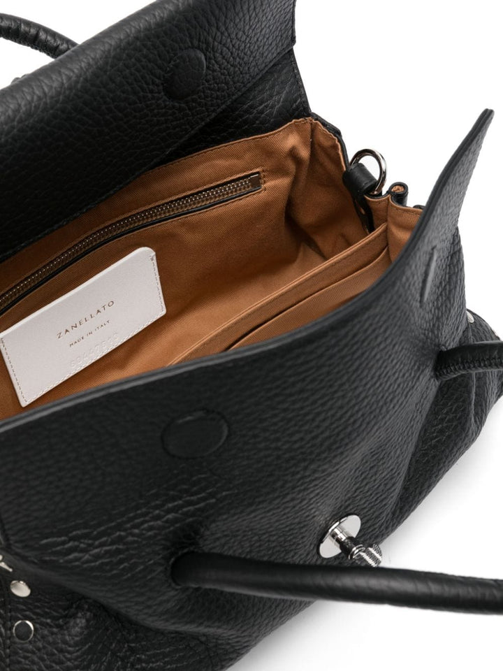 Zanellato Handbag UNI Zanellato Black Calf Leather Bag Zanellato Black Calf Leather Bag  Italian Leather at Italian Luxury Group Brand