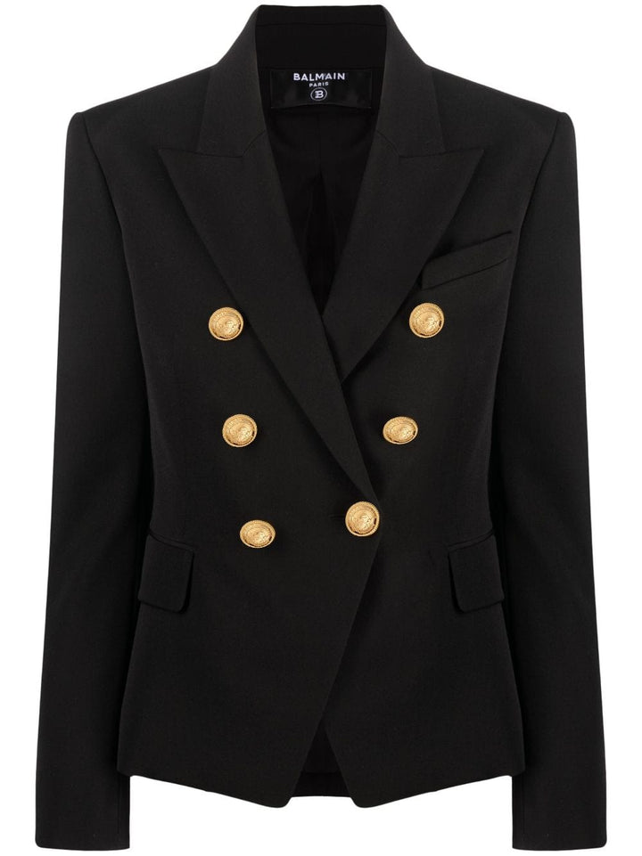 Balmain Jackets 40 Balmain 6-Button Blazer Balmain 6-Button Black Blazer Brand