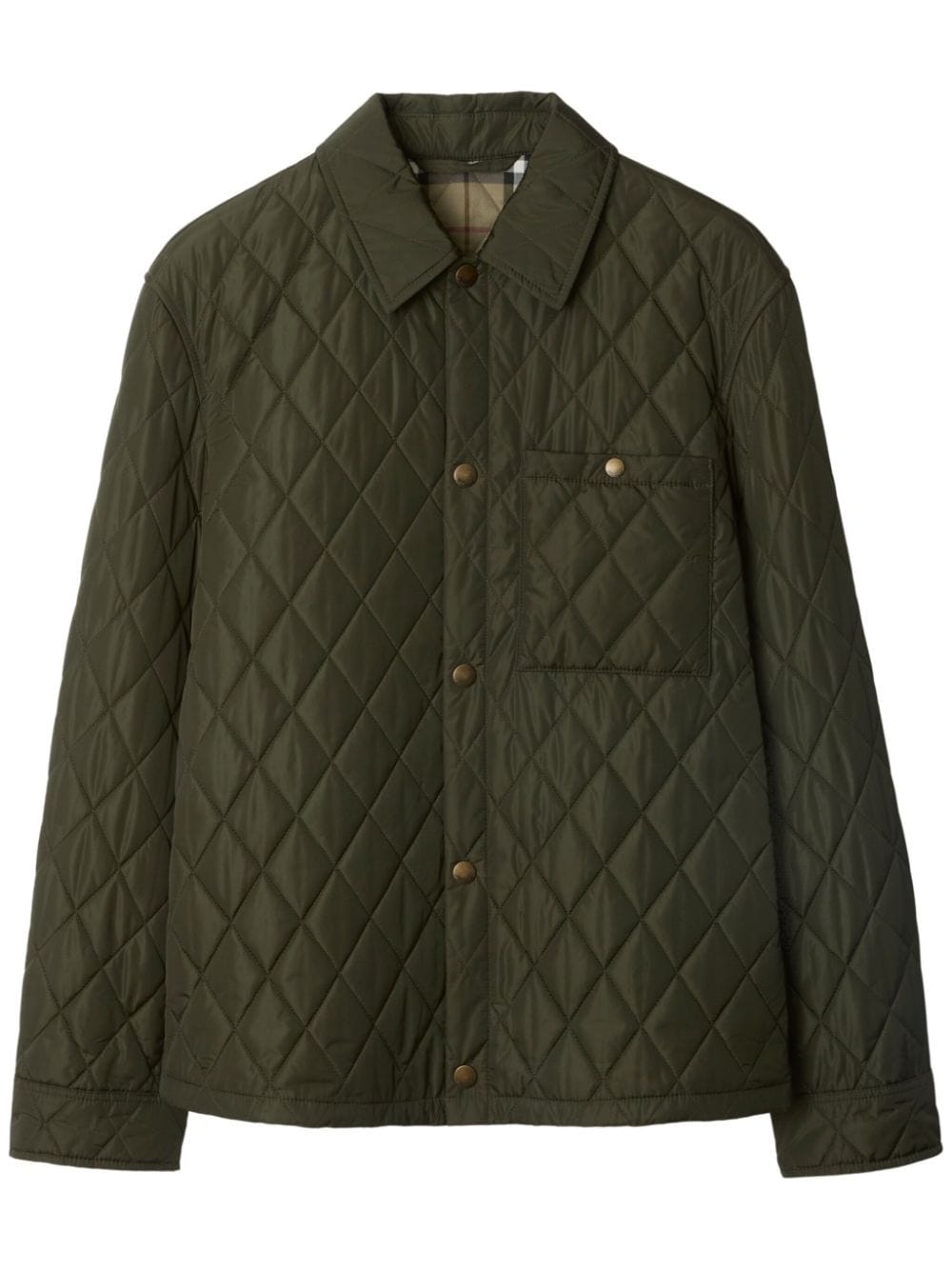 Burberry Jackets Burberry Quilted Jackets Green Burberry Quilted  green quilted jacket with diamond pattern and Vintage Check lining. Brand