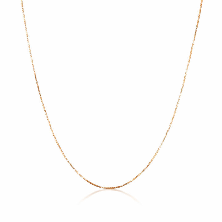 Georgini Necklace Georgini Gold Rose Gold 0.5mm Box Chain 42+3cm Extension In 9ct Georgini Gold Rose Gold 0.5mm Box Chain 42+3cm Extension In 9ct Brand