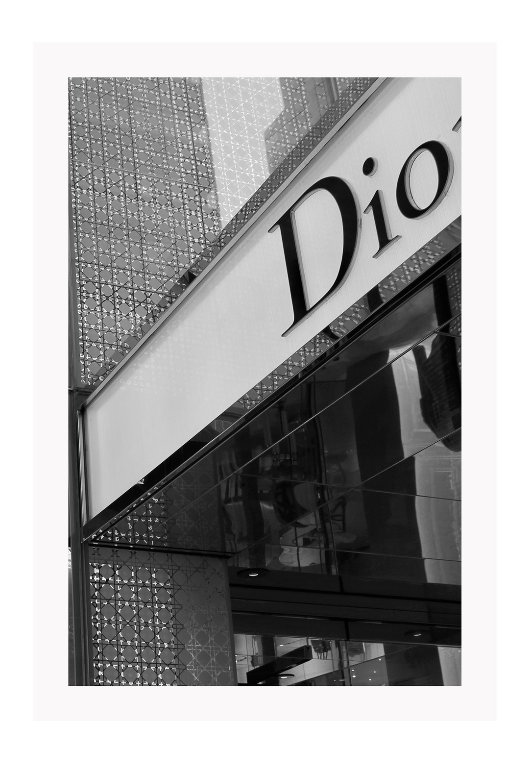 Canvas Print 60x90cm / Unframed Dior Facade Dior Facade  Wall Art : Ready to hang framed artwork. Brand