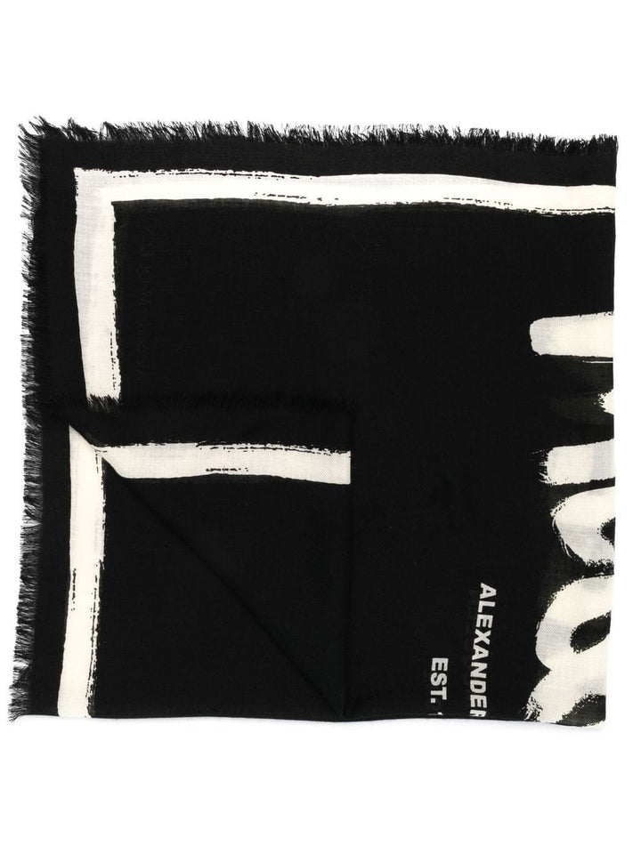 Alexander Mcqueen Scarves Hats & Gloves UNI Alexander McQueen Scarfs Black Alexander McQueen Scarfs Black Brand