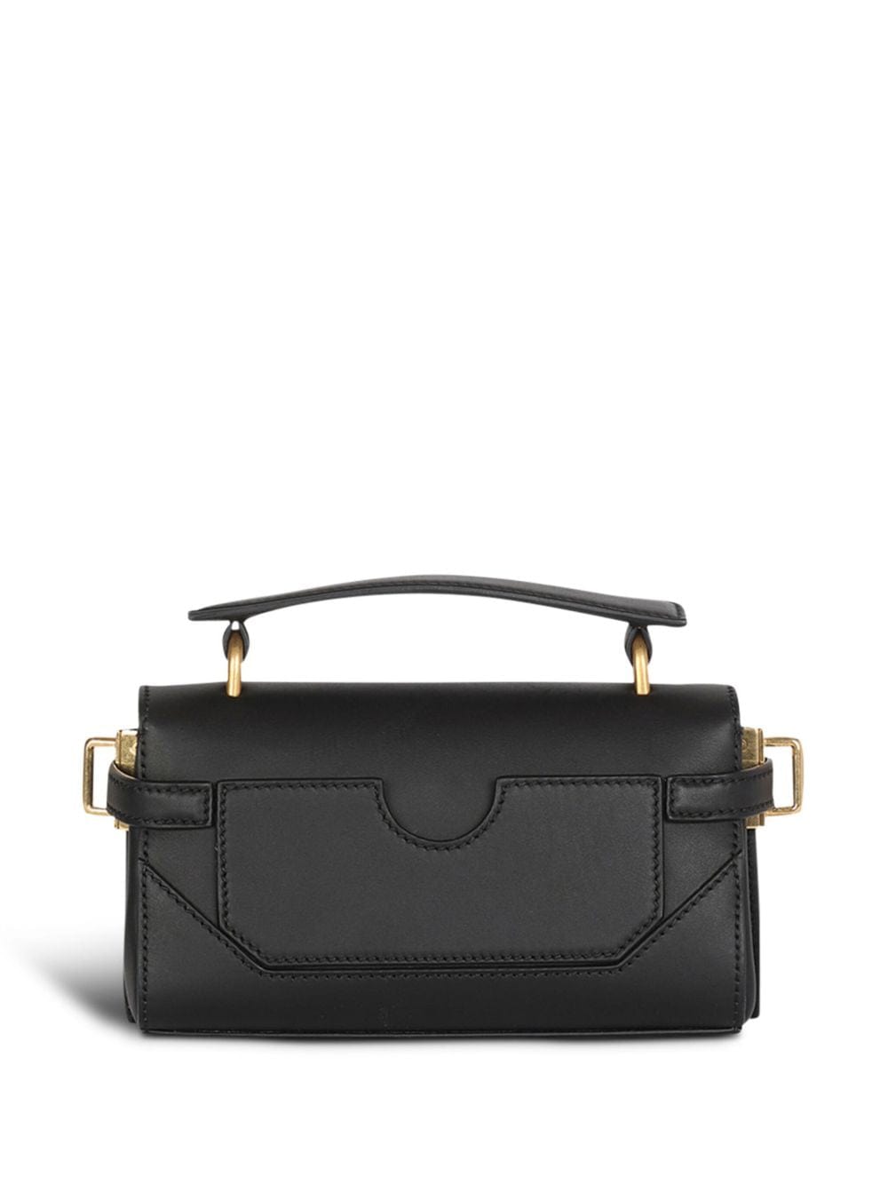 Balmain Shoulder UNI Balmain B-Buzz Leather Bag Balmain B-Buzz Leather Shoulder Bag Black Brand