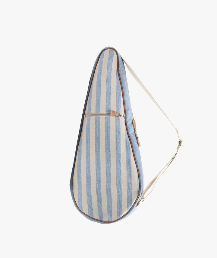 MyStyleBags Tennis Racket Holder My Style Bags Capri Glamour Tennis Racket Holder Natural With Light Blue Stripes My Style Bags Capri Glamour Tennis Racket Holder Light Blue Brand