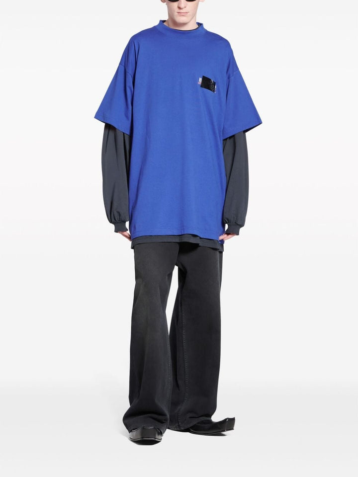 Balenciaga Topwear 2 Balenciaga T-shirts and Polos Blue Balenciaga T-shirts and Polos Blue Brand