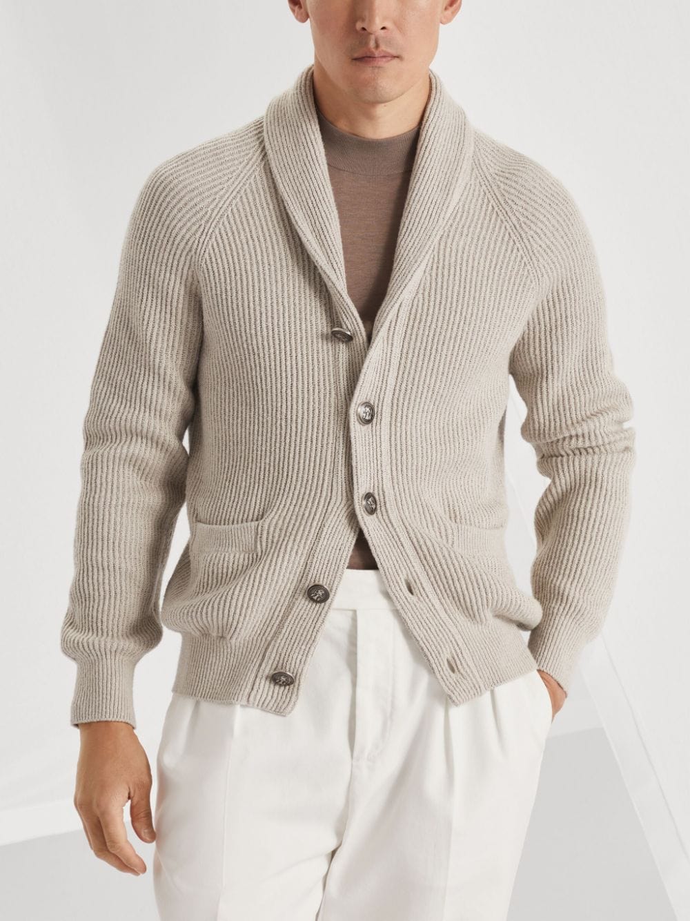 Brunello Cucinelli Topwear Brunello Cucinelli Sweaters Beige Brunello Cucinelli Sweaters Beige Brand