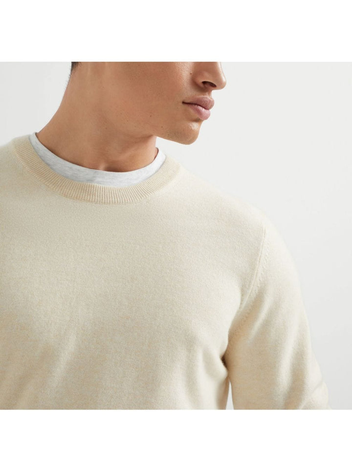 Brunello Cucinelli Topwear Brunello Cucinelli Sweaters Beige Brunello Cucinelli Sweaters Beige Brand