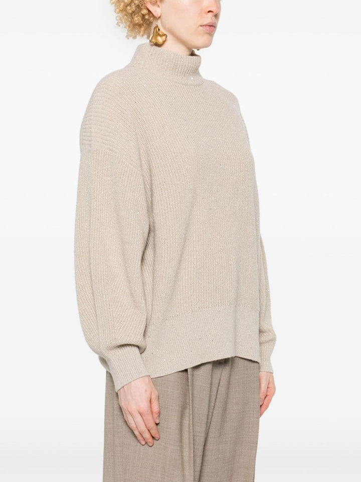 Brunello Cucinelli Topwear M Brunello Cucinelli Sweaters Beige Brunello Cucinelli Sweaters Beige Brand