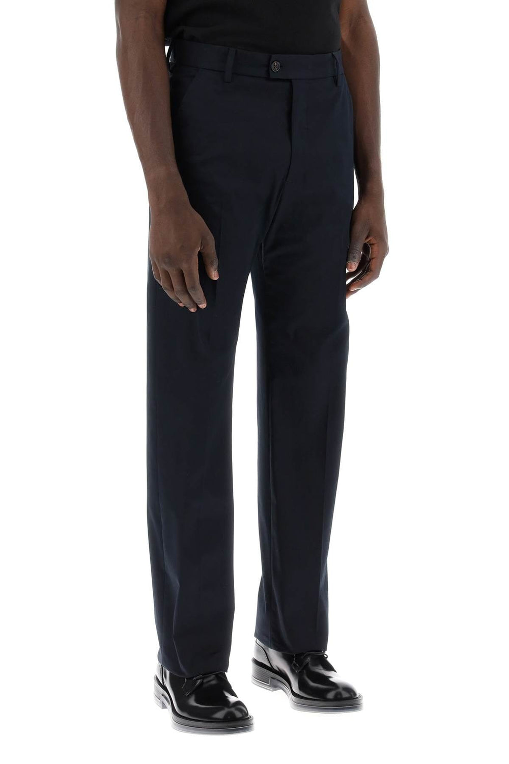 Alexander Mcqueen Trousers Alexander Mcqueen chino pants with logo lettering on the Alexander Mcqueen chino pants with logo lettering on the Brand