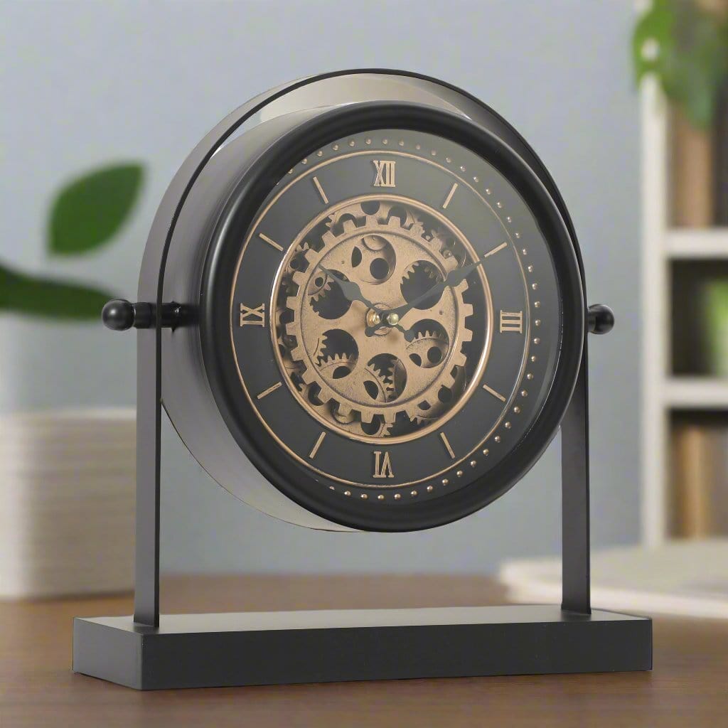 Chilli Wall Clock Sir Drummond Bedside Table Moving Cogs Clock Brand