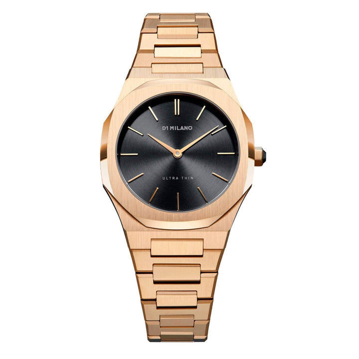 D1 Milano Watch D1 Milano Ultra Slim 34mm Gold Night Watch Brand