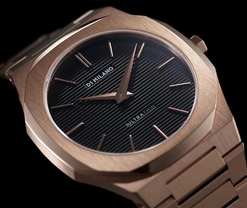 D1 Milano Watch D1 Milano Ultra Slim 40mm Rose Gold Watch Brand