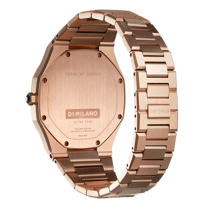 D1 Milano Watch D1 Milano Ultra Slim 40mm Rose Gold Watch Brand