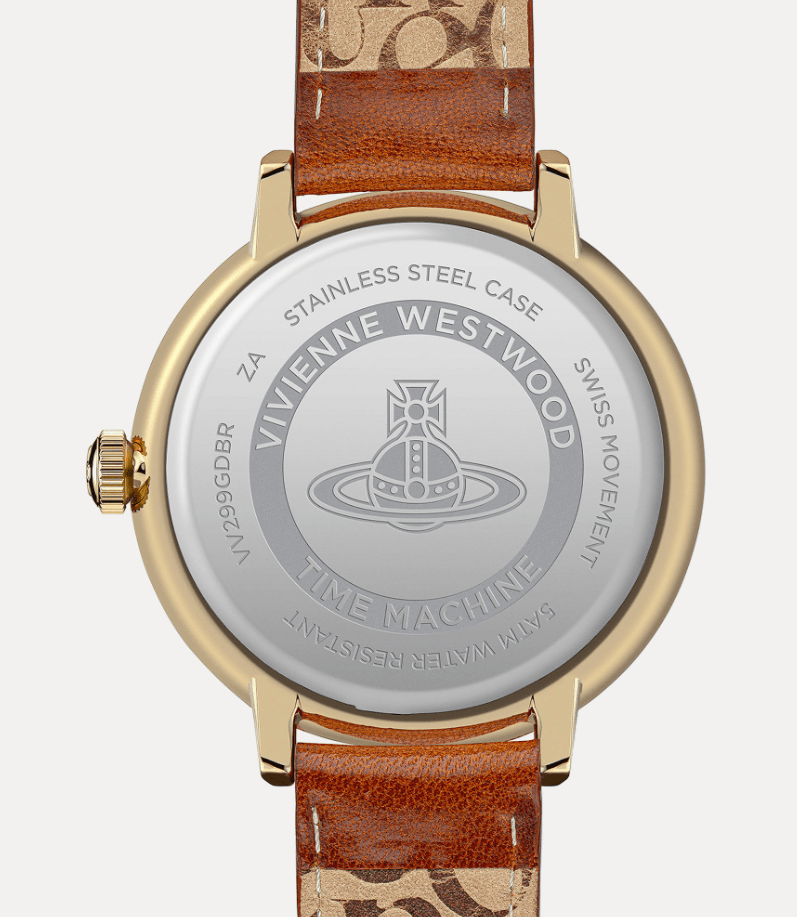 Vivienne Westwood Watches Vivienne Westwood Cavendish Gold 48mm Brown Leather Watch Vivienne Westwood Cavendish Gold 48mm Brown Leather Watch Brand