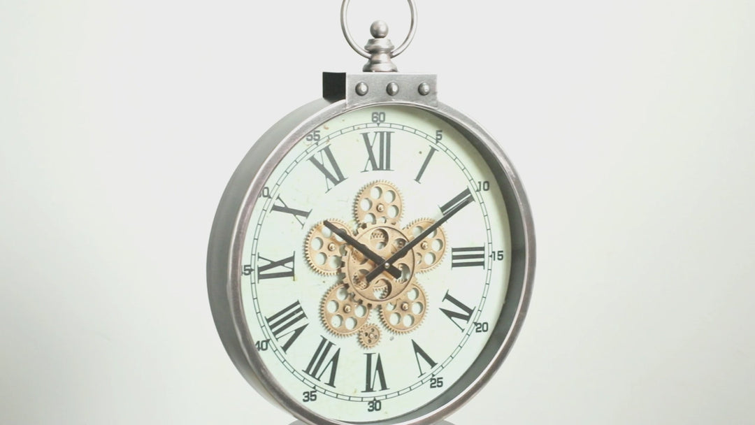 Exilor Moving Cogs Wall Clock